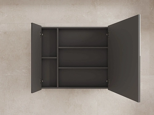 Зеркальный шкаф Style Line ЛИМА 80 ЛС-00002345 черный Зеркальный шкаф Style Line ЛИМА 80 ЛС-00002345 черный