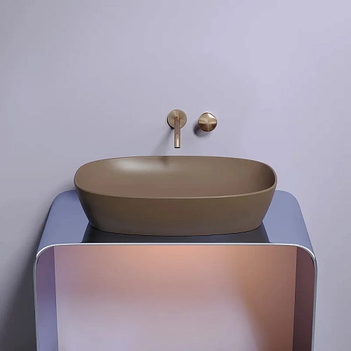 Раковина Ceramica Nova ELEMENT CN6049MDB Темно-Коричневый матовый накладная Раковина Ceramica Nova ELEMENT CN6049MDB Темно-Коричневый матовый накладная