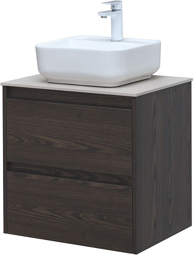 Тумба под раковину Aquanet Nova Lite 60 дуб черный (2 ящика) 00287894 Тумба под раковину Aquanet Nova Lite 60 дуб черный (2 ящика) 00287894