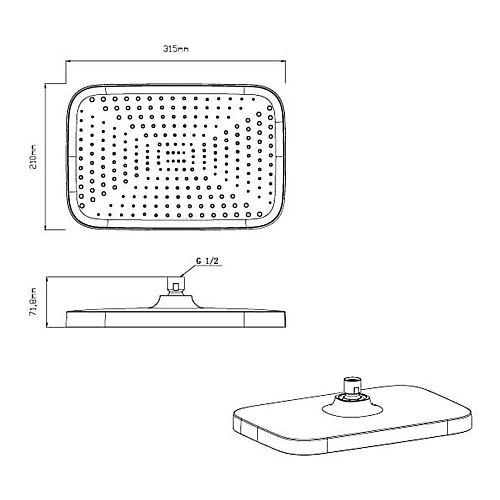 Душевая система Vincea VSFW-433T1BG встраиваемый, термостатический, 3 режима, брашированное золото Душевая система Vincea VSFW-433T1BG встраиваемый, термостатический, 3 режима, брашированное золото