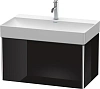 Тумба под раковину Duravit XSquare XS406204040 подвесная 78 см черный глянцевый