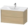 Тумба под раковину Duravit XVIU XV41170B171 подвесная 101 см Средиземноморский дуб