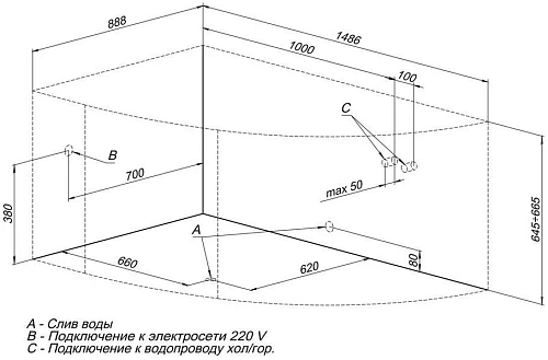Акриловая ванна Aquanet Graciosa 150x90 L 00203940 Акриловая ванна Aquanet Graciosa 150x90 L 00203940