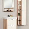 Зеркальный шкаф Aquaton Йорк 55 белый/дуб сонома 1A173202YOAD0 Зеркальный шкаф Aquaton Йорк 55 белый/дуб сонома 1A173202YOAD0