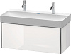 Картинка анонса товара «тумба под раковину duravit xsquare xs406302222 подвесная 98 см белая глянцевый»