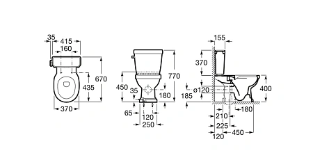 Бачок для унитаза Roca Carmen 3410A1000 Бачок для унитаза Roca Carmen 3410A1000