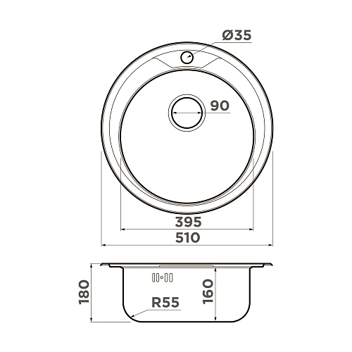 Кухонная мойка Omoikiri Asida 51-IN нерж.сталь/нержавеющая сталь 4993785 Кухонная мойка Omoikiri Asida 51-IN нерж.сталь/нержавеющая сталь 4993785