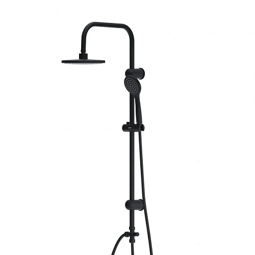 Душевая система Dorff Comfort D0708000BL с тропическим душем, черный Душевая система Dorff Comfort D0708000BL с тропическим душем, черный