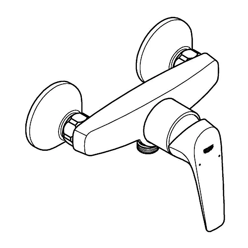 Смеситель для душа GROHE BauFlow, хром (23755000) Смеситель для душа GROHE BauFlow, хром (23755000)