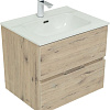 Тумба под раковину Aquanet Алвита New 60 2 ящика, дуб веллингтон белый 00277513 Тумба под раковину Aquanet Алвита New 60 2 ящика, дуб веллингтон белый 00277513