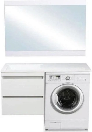 Тумба под раковину Style Line Даллас 130, Люкс белая, PLUS СС-00000600 Тумба под раковину Style Line Даллас 130, Люкс белая, PLUS СС-00000600