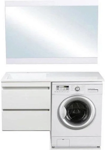 Тумба под раковину Style Line Даллас 130, Люкс белая, PLUS СС-00000600 Тумба под раковину Style Line Даллас 130, Люкс белая, PLUS СС-00000600