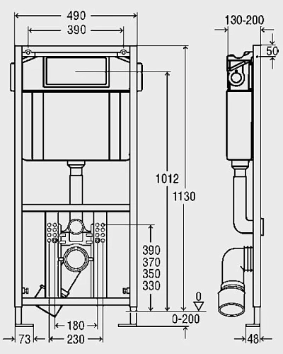 Инсталляция для унитаза Viega Eco Plus (3 в одном) 660321 Инсталляция для унитаза Viega Eco Plus (3 в одном) 660321