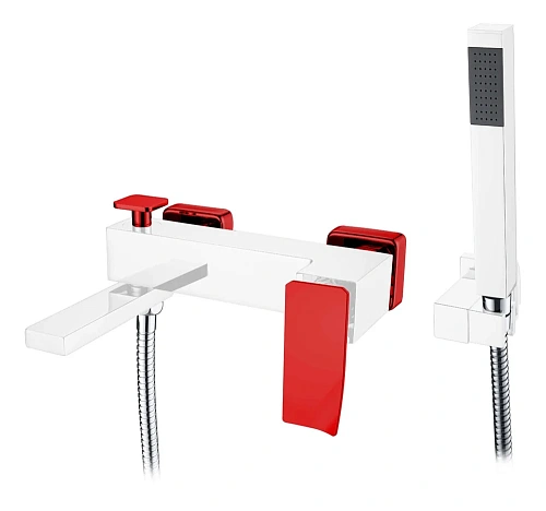Смеситель для ванны Boheme ChromeRed 143-CRR.2 с душем Смеситель для ванны Boheme ChromeRed 143-CRR.2 с душем