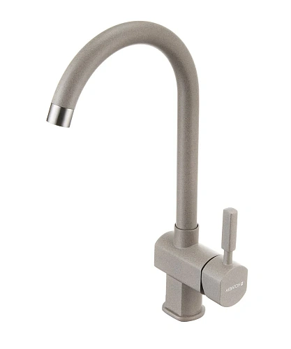 Смеситель для кухни Aquaton Лиам серый шелк 1AX003FCXX250 Смеситель для кухни Aquaton Лиам серый шелк 1AX003FCXX250