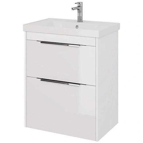 Тумба под раковину DREJA PRIME, 70 см, подвесная/напольная, 2 ящика, белый глянец 99.9301 Тумба под раковину DREJA PRIME, 70 см, подвесная/напольная, 2 ящика, белый глянец 99.9301