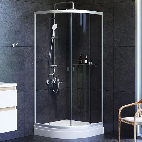 Душевой уголок AM.PM X-Joy W88E-205-080MT64 Twin Slide c поддоном, 80x80, профиль хром матовый Душевой уголок AM.PM X-Joy W88E-205-080MT64 Twin Slide c поддоном, 80x80, профиль хром матовый