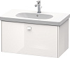 Картинка анонса товара «тумба под раковину duravit brioso br404602222 подвесная 82 см белая»