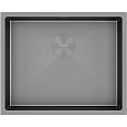 Картинка анонса товара «кухонная мойка paulmark next 54 uni, pm215444-mg, матовый серый, 540х440мм 1,2мм»
