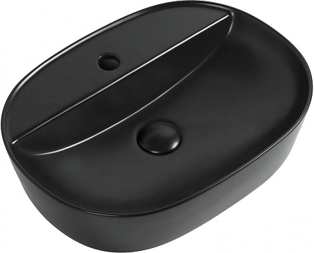 Раковина Aquanet Lake-2-MB 50 накладная, черная матовая LAKE-2-MB Раковина Aquanet Lake-2-MB 50 накладная, черная матовая LAKE-2-MB