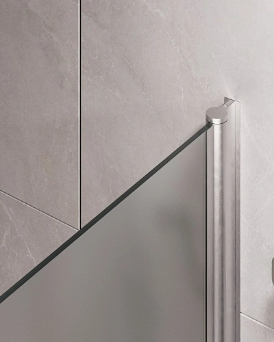 Шторка на ванну Timo TCM-70/02F-6 на монопетле 1400x700, профиль хром матовый, стекло матовое 6 мм Шторка на ванну Timo TCM-70/02F-6 на монопетле 1400x700, профиль хром матовый, стекло матовое 6 мм