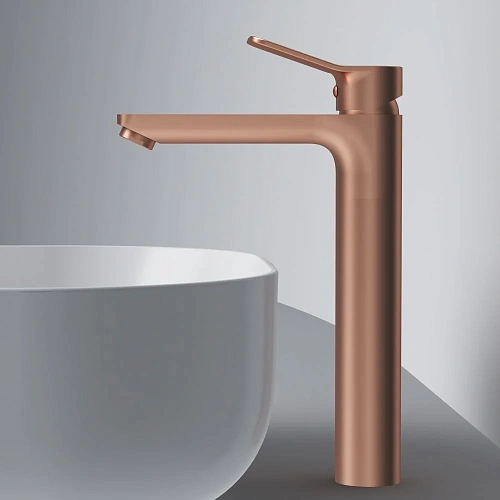 Смеситель для раковины AM.PM X-Joy F85A92044, высокий, розовое золото Смеситель для раковины AM.PM X-Joy F85A92044, высокий, розовое золото