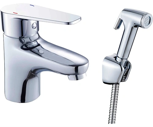 Смеситель для раковины Orange Otto M22-022cr с гигиеническим душем Смеситель для раковины Orange Otto M22-022cr с гигиеническим душем