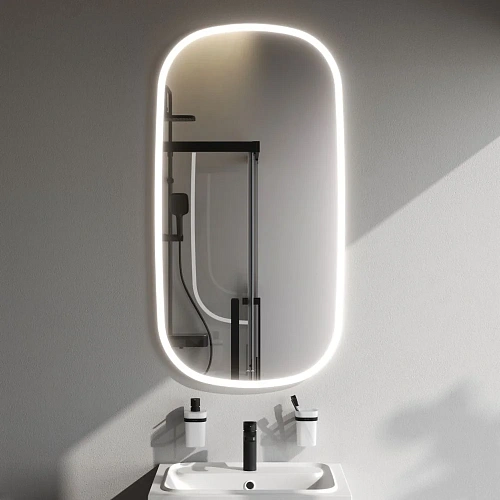 Зеркало AM.PM Func M8FMOX0651WGH с LED-подсветкой, сенсором, 65x124см Зеркало AM.PM Func M8FMOX0651WGH с LED-подсветкой, сенсором, 65x124см