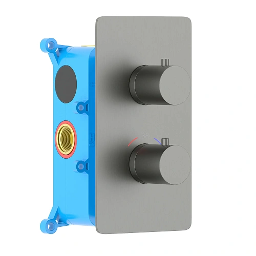 Смеситель для ванны Aquatek Европа AQ1392BGM черный хром шлифованный, встраиваемый Смеситель для ванны Aquatek Европа AQ1392BGM черный хром шлифованный, встраиваемый