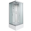 Картинка анонса товара «душевая кабина niagara classic ng-1108-14 (900х900х2150) средний поддон (26см) стекло матовое с полкой тонированное 11081424»