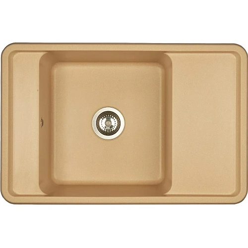 Кухонная мойка Aquaton Беллис 78 1A725032BS260 из литого мрамора, латте Кухонная мойка Aquaton Беллис 78 1A725032BS260 из литого мрамора, латте