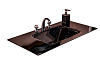 Картинка анонса товара «раковина-столешница boheme стекло 100см моноблок black 852-100-b»