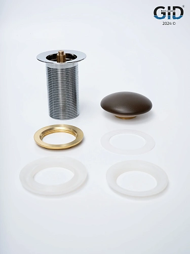 Донный клапан Gid без перелива Br100 74406K коричневый матовый 7x7x10 Донный клапан Gid без перелива Br100 74406K коричневый матовый 7x7x10