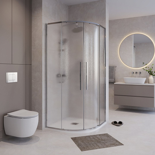 Душевой уголок Niagara Nova NG-3627-34 (100x100x195) полукруг, раздвижнаяхром, стекло шиншилла Душевой уголок Niagara Nova NG-3627-34 (100x100x195) полукруг, раздвижнаяхром, стекло шиншилла