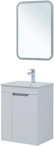 Тумба под раковину Aquanet Практика 50 белый матовый 00330451 напольная/подвесная Тумба под раковину Aquanet Практика 50 белый матовый 00330451 напольная/подвесная