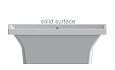 Детальная картинка товара «ванна отдельностоящая astra-form капри 01010087 solid surface 1800х800»