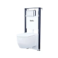 Комплект унитаза IDDIS Basic (BASAI01i73) инсталляция и клавиша смыва хром Комплект унитаза IDDIS Basic (BASAI01i73) инсталляция и клавиша смыва хром