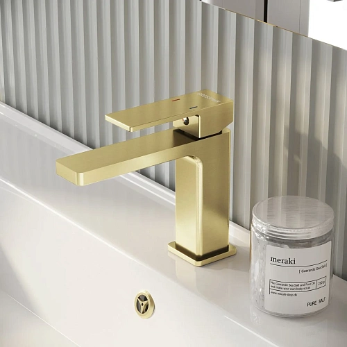 Смеситель для раковины GROSSMAN Style 510.K35.05.320 золото сатиновый Смеситель для раковины GROSSMAN Style 510.K35.05.320 золото сатиновый