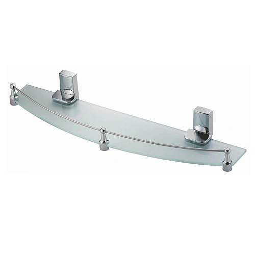Полка WasserKRAFT Leine K-5044 (ранее К-5024) стеклянная с бортиком хром Полка WasserKRAFT Leine K-5044 (ранее К-5024) стеклянная с бортиком хром