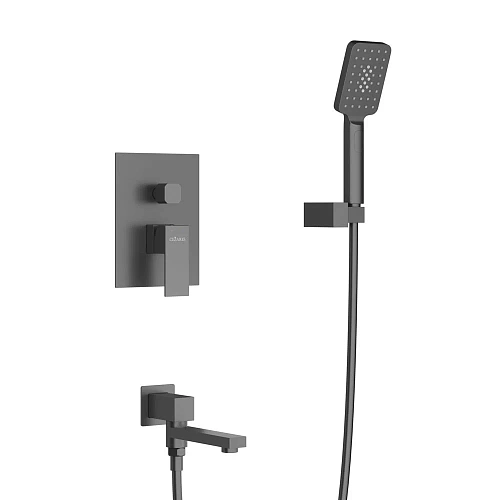 Душевая система CEZARES SLIDER-VDSET-NOP встраиваемая, со шлангом, с держателем, черный матовый Душевая система CEZARES SLIDER-VDSET-NOP встраиваемая, со шлангом, с держателем, черный матовый