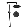 Душевая система AQUAme AQM8405MB с термостатом, черный матовый Душевая система AQUAme AQM8405MB с термостатом, черный матовый