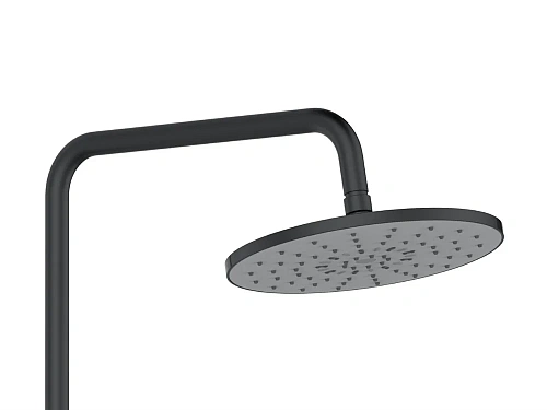 Душевая система Agger Thermo A2461144 термостат с изливом, черный матовый Душевая система Agger Thermo A2461144 термостат с изливом, черный матовый