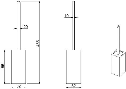 Ершик для унитаза Allen Brau Infinity 6.21009-31 Ершик для унитаза Allen Brau Infinity 6.21009-31