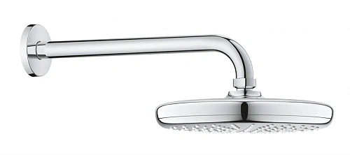 Верхний душ GROHE Tempesta 210 с душевым кронштейном 286 мм, расход 9,5 л/мин, хром (26412000) Верхний душ GROHE Tempesta 210 с душевым кронштейном 286 мм, расход 9,5 л/мин, хром (26412000)
