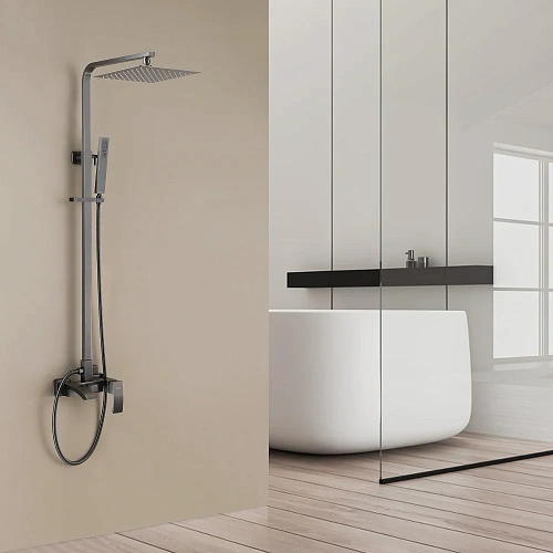 Душевая система ABBER Wasserfall AF8616NGL с изливом, никель Душевая система ABBER Wasserfall AF8616NGL с изливом, никель