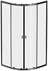 Картинка анонса товара «душевой уголок am.pm x-joy twin slide w88g-205-090bt 90x90 без поддона, профиль черный, стекло прозр»