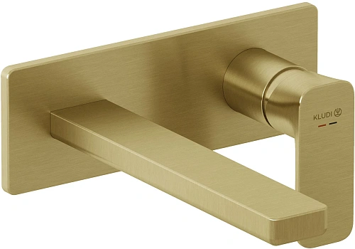 Смеситель для раковины Kludi RENON 42244N075 брашированное золото Смеситель для раковины Kludi RENON 42244N075 брашированное золото