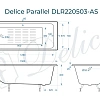 Ванна чугунная Delice Parallel 1500х700 без ручек с антискользящим покрытием DLR220503-AS Ванна чугунная Delice Parallel 1500х700 без ручек с антискользящим покрытием DLR220503-AS