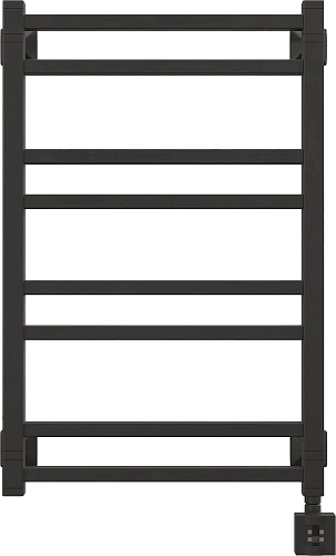 Полотенцесушитель электрический EWRIKA Кассандра Pg 80x50 R, черный матовый 510355 Полотенцесушитель электрический EWRIKA Кассандра Pg 80x50 R, черный матовый 510355