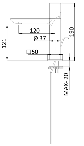 Смеситель для раковины Remer Edge EG710BG, золото брашированное Смеситель для раковины Remer Edge EG710BG, золото брашированное